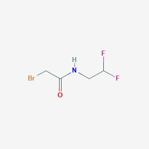molecular formula C4H6BrF2NO B1440584 2-Bromo-N-(2,2-difluoroethyl)acetamide CAS No. 1204333-26-5