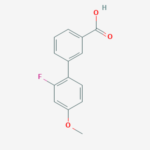molecular formula C14H11FO3 B1440587 2'-Fluoro-4'-methoxybiphenyl-3-carboxylic acid CAS No. 1182754-74-0