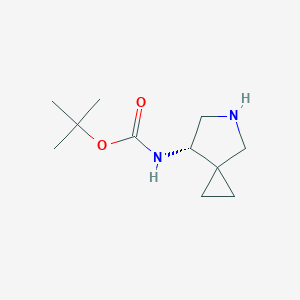 molecular formula C11H20N2O2 B144059 (S)-叔丁基 5-氮杂螺[2.4]庚-7-基氨基甲酸酯 CAS No. 127199-45-5