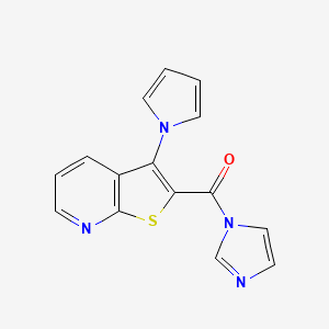 B1440609 2-(1H-imidazol-1-ylcarbonyl)-3-(1H-pyrrol-1-yl)thieno[2,3-b]pyridine CAS No. 1325305-13-2