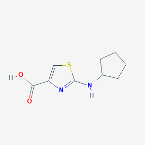 molecular formula C9H12N2O2S B1440614 2-(环戊基氨基)-1,3-噻唑-4-羧酸 CAS No. 1211515-49-9