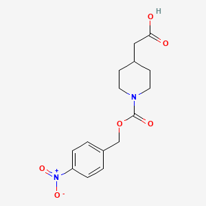 (1-{[(4-Nitrophenyl)methoxy]carbonyl}piperidin-4-yl)acetic acid