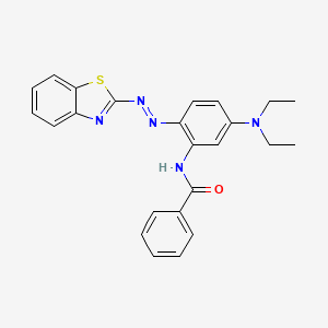 N-{2-[(E)-(1,3-Benzothiazol-2-yl)diazenyl]-5-(diethylamino)phenyl}benzamide