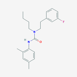 N-Butyl-N'-(2,4-dimethylphenyl)-N-[2-(3-fluorophenyl)ethyl]urea