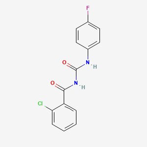 2-Chloro-N-[(4-fluorophenyl)carbamoyl]benzamide