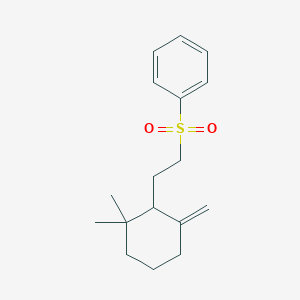 [2-(2,2-Dimethyl-6-methylidenecyclohexyl)ethanesulfonyl]benzene