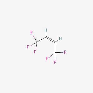 molecular formula C4H2F6 B1440624 (2Z)-1,1,1,4,4,4-hexafluorobut-2-ene CAS No. 692-49-9