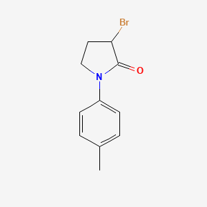 molecular formula C11H12BrNO B1440631 3-Bromo-1-(4-methylphenyl)pyrrolidin-2-one CAS No. 1282220-90-9