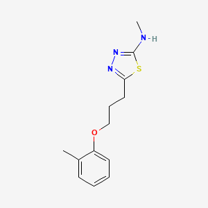 N-Methyl-5-[3-(2-methylphenoxy)propyl]-1,3,4-thiadiazol-2-amine