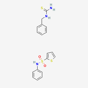 benzylthiourea;N-phenylthiophene-2-sulfonamide