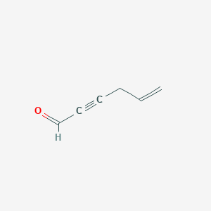 molecular formula C6H6O B14406318 Hex-5-EN-2-ynal CAS No. 84004-86-4