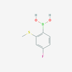 molecular formula C7H8BFO2S B1440633 4-Fluoro-2-(methylthio)phenylboronic acid CAS No. 861931-38-6