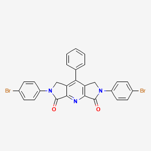 5,11-bis(4-bromophenyl)-8-phenyl-2,5,11-triazatricyclo[7.3.0.03,7]dodeca-1,3(7),8-triene-4,12-dione