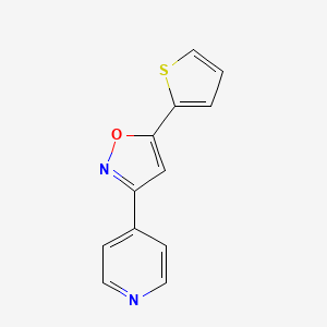 4-[5-(Thiophen-2-yl)-1,2-oxazol-3-yl]pyridine