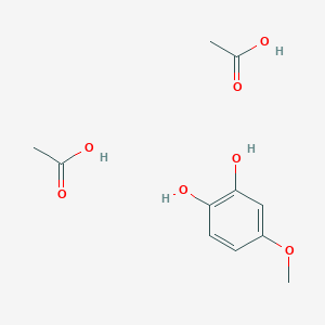 Acetic acid--4-methoxybenzene-1,2-diol (2/1)