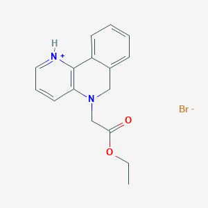 5-(2-Ethoxy-2-oxoethyl)-5,6-dihydrobenzo[c][1,5]naphthyridin-1-ium bromide