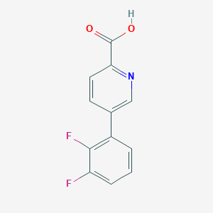 molecular formula C12H7F2NO2 B1440660 5-(2,3-二氟苯基)吡啶-2-甲酸 CAS No. 1261830-65-2