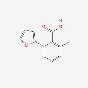 molecular formula C12H10O3 B1440662 2-(Furan-2-YL)-6-methylbenzoic acid CAS No. 1261952-35-5