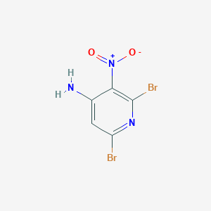 molecular formula C5H3Br2N3O2 B1440666 2,6-Dibromo-3-nitropyridin-4-amine CAS No. 848470-14-4