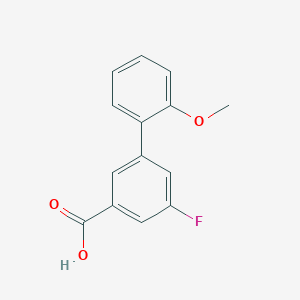 molecular formula C14H11FO3 B1440668 5-Fluoro-3-(2-methoxyphenyl)benzoic acid CAS No. 1261924-27-9