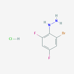 molecular formula C6H6BrClF2N2 B1440676 （2-溴-4,6-二氟苯基）肼盐酸盐 CAS No. 1245010-72-3