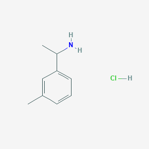molecular formula C9H14ClN B1440682 1-甲基苯乙胺盐酸盐 CAS No. 856629-05-5