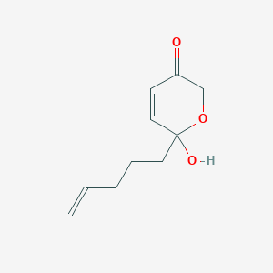 6-Hydroxy-6-(pent-4-en-1-yl)-2H-pyran-3(6H)-one