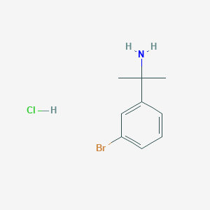 molecular formula C9H13BrClN B1440692 2-(3-溴苯基)丙烷-2-胺盐酸盐 CAS No. 676135-18-5