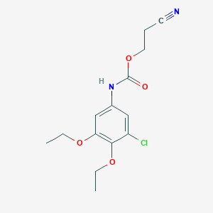 2-Cyanoethyl (3-chloro-4,5-diethoxyphenyl)carbamate