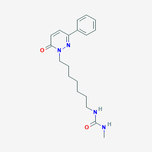 N-Methyl-N'-[7-(6-oxo-3-phenylpyridazin-1(6H)-yl)heptyl]urea