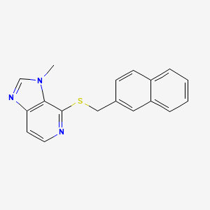 3-Methyl-4-{[(naphthalen-2-yl)methyl]sulfanyl}-3H-imidazo[4,5-c]pyridine