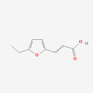 molecular formula C9H10O3 B1440695 3-(5-乙基呋喃-2-基)丙-2-烯酸 CAS No. 77741-65-2
