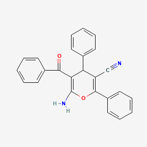 6-Amino-5-benzoyl-2,4-diphenyl-4H-pyran-3-carbonitrile