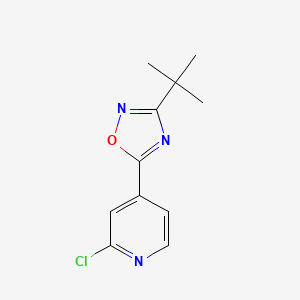 molecular formula C11H12ClN3O B1440699 4-(3-叔丁基-1,2,4-恶二唑-5-基)-2-氯吡啶 CAS No. 1338675-20-9