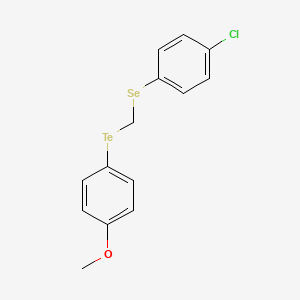 1-Chloro-4-({[(4-methoxyphenyl)tellanyl]methyl}selanyl)benzene