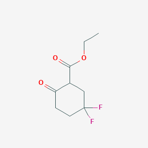 molecular formula C9H12F2O3 B1440701 5,5-二氟-2-氧代环己烷甲酸乙酯 CAS No. 22515-17-9