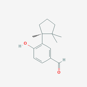 4-hydroxy-3-[(1S)-1,2,2-trimethylcyclopentyl]benzaldehyde