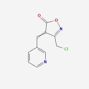 molecular formula C10H7ClN2O2 B1440710 (4E)-3-(氯甲基)-4-(吡啶-3-基亚甲基)-异恶唑-5(4H)-酮 CAS No. 1142199-36-7