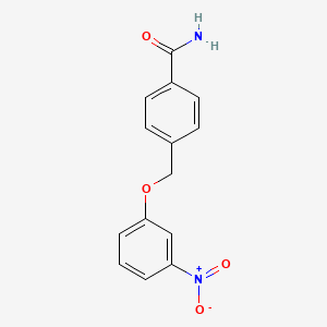 4-[(3-Nitrophenoxy)methyl]benzamide