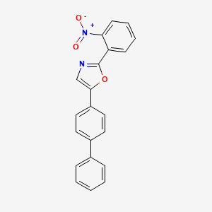 5-([1,1'-Biphenyl]-4-yl)-2-(2-nitrophenyl)-1,3-oxazole