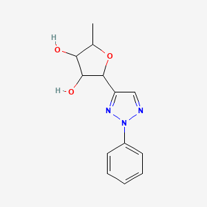 2-Methyl-5-(2-phenyltriazol-4-yl)oxolane-3,4-diol