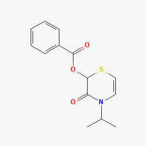 3-Oxo-4-(propan-2-yl)-3,4-dihydro-2H-1,4-thiazin-2-yl benzoate