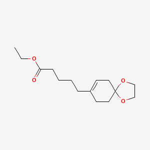 Ethyl 5-(1,4-dioxaspiro[4.5]dec-7-en-8-yl)pentanoate