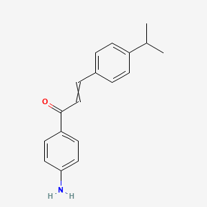 molecular formula C18H19NO B1440719 1-(4-氨基苯基)-3-(4-异丙基苯基)丙-2-烯-1-酮 CAS No. 899019-80-8