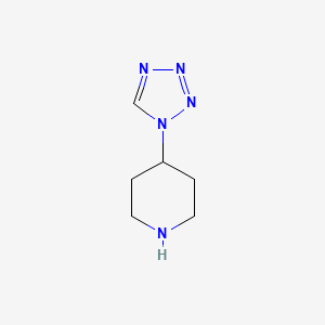 molecular formula C6H12ClN5 B1440720 4-(1H-Tetrazol-1-yl)piperidine CAS No. 297172-23-7