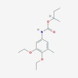 molecular formula C16H25NO4 B14407211 Butan-2-yl (3,4-diethoxy-5-methylphenyl)carbamate CAS No. 84971-91-5