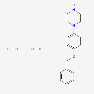molecular formula C17H22Cl2N2O B1440722 1-(4-Benzyloxy-phenyl)-piperazine dihydrochloride CAS No. 1187929-01-6