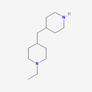 molecular formula C13H26N2 B1440725 1-乙基-4-(哌啶-4-基甲基)哌啶 CAS No. 879883-60-0