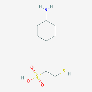 Cyclohexanamine;2-sulfanylethanesulfonic acid