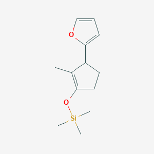 {[3-(Furan-2-yl)-2-methylcyclopent-1-en-1-yl]oxy}(trimethyl)silane